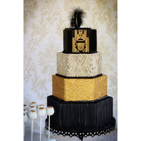 torta effetto paillettes