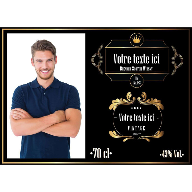 Whisky con etichetta fotocommestibile