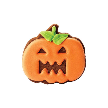 biscotto di halloween zucca decorato