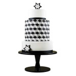 Torta in pasta di zucchero effetto diamante
