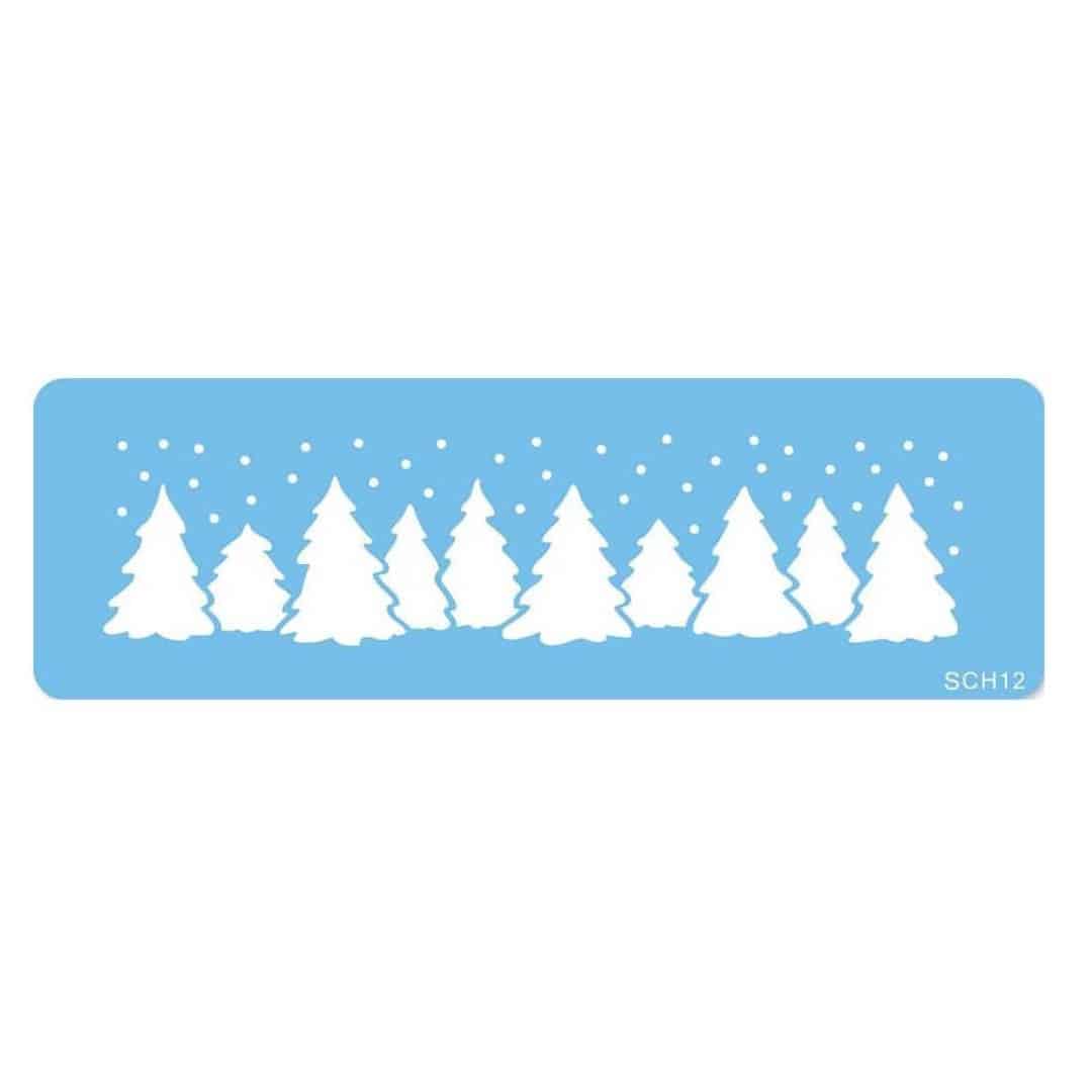 stencil-torta-alberi-di-natale