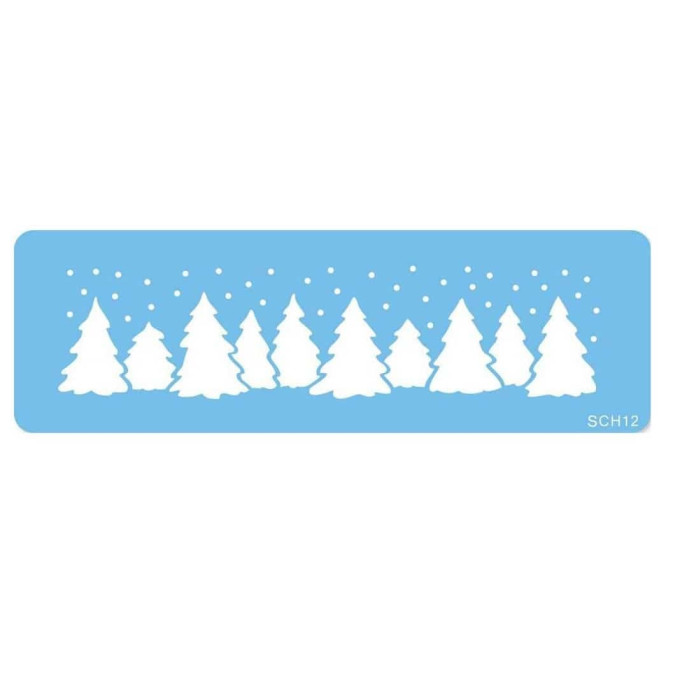 stencil-torta-alberi-di-natale