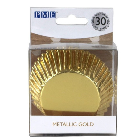 Scatole da 30 pezzi in oro metallizzato