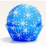 100 pirottini di carta blu per muffin