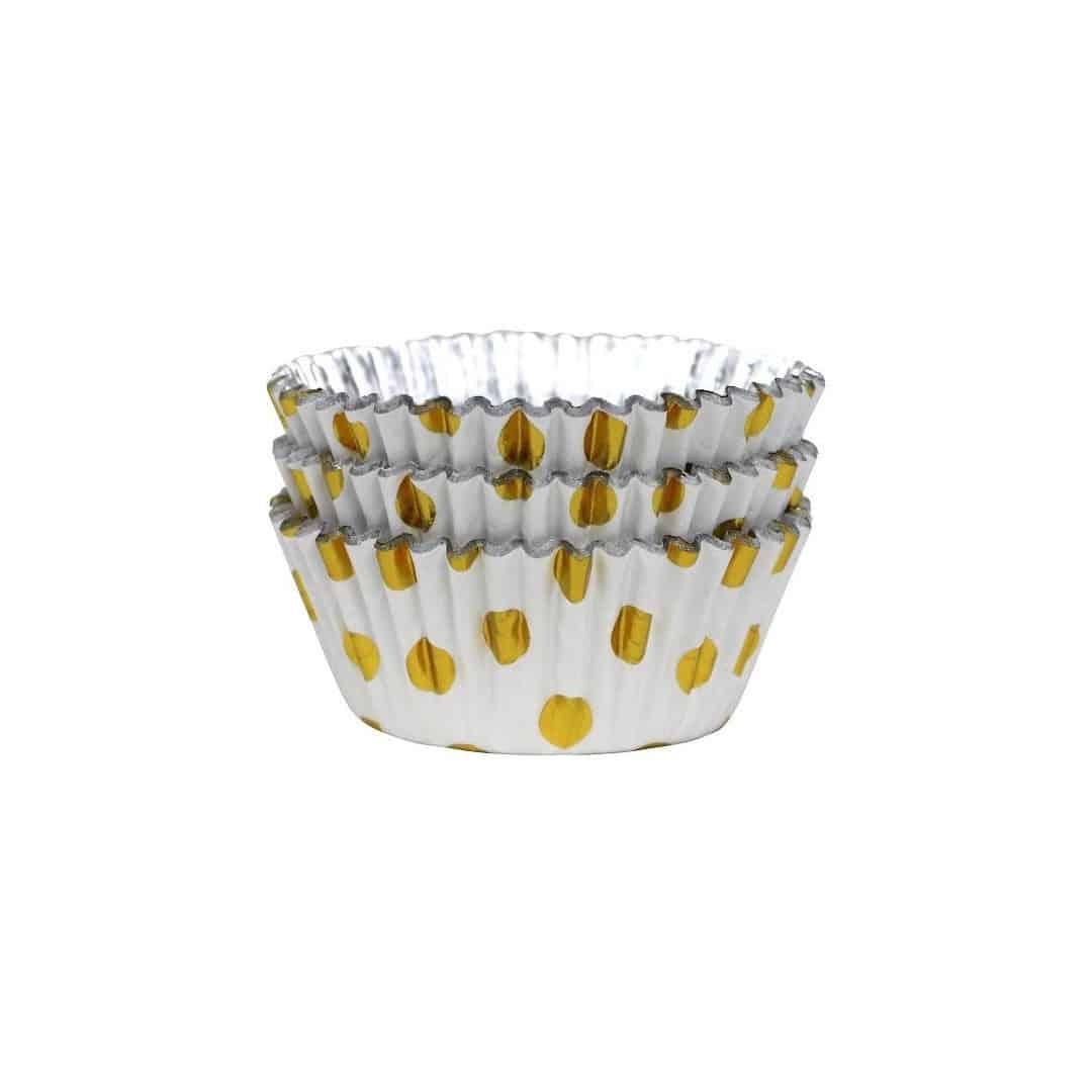 Scatole-per-cupcake-bianche-a-pois-dorati