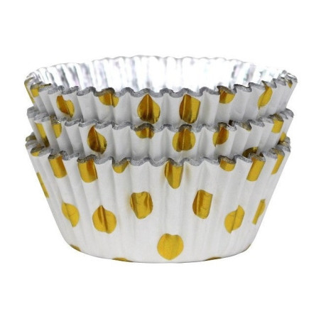 Scatole-per-cupcake-bianche-a-pois-dorati