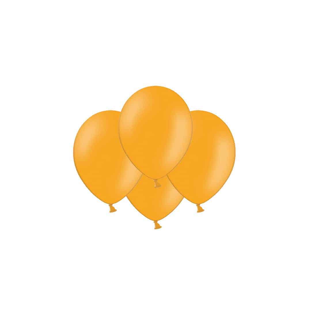 10 palloncini arancioni