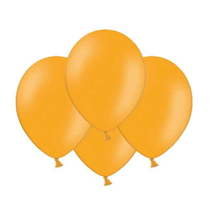 10 palloncini arancioni