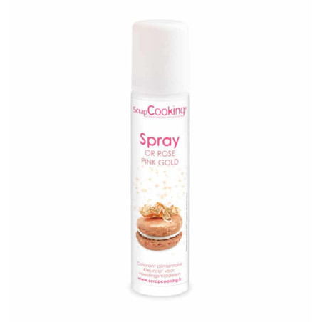spray alimentare color oro rosa