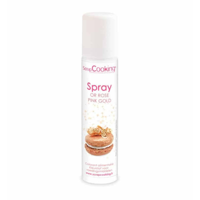 spray alimentare color oro rosa