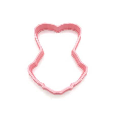 Tagliabiscotti a forma di bustino da donna da 10 cm