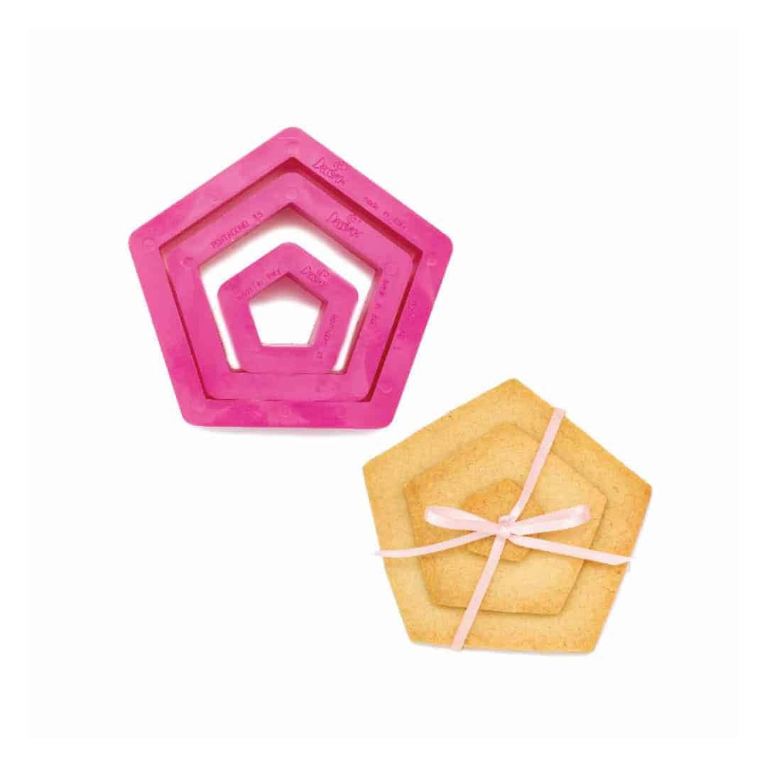 Tagliabiscotti a 3 pentagoni
