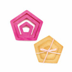 Tagliabiscotti a 3 pentagoni