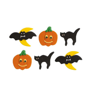6 decorazioni di zucchero per Halloween