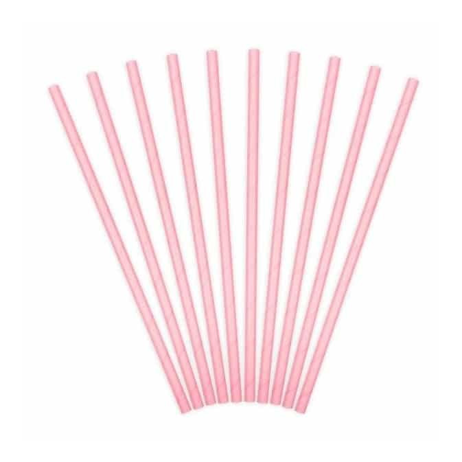 10 cannucce rosa