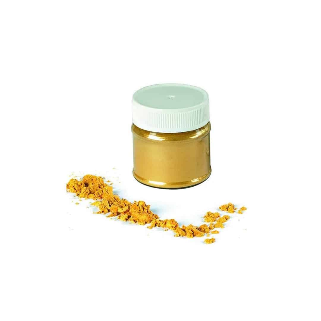 polvere alimentare color oro scintillante