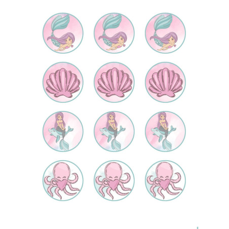 12 mini-dischi-in-zucchero-sirena