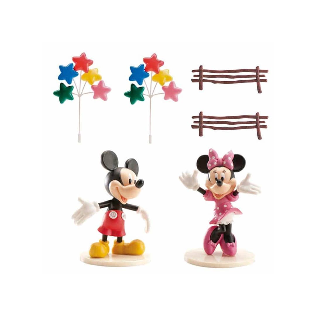 set decorazione torta topolino-minnie