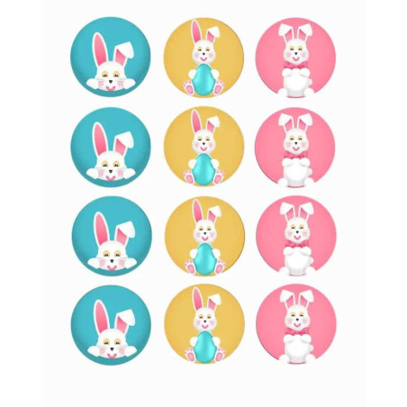 12 mini-dischi-di-zucchero-coniglietti-pasquali