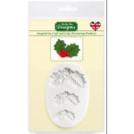 Stampo per pasta di zucchero con foglie di agrifoglio
