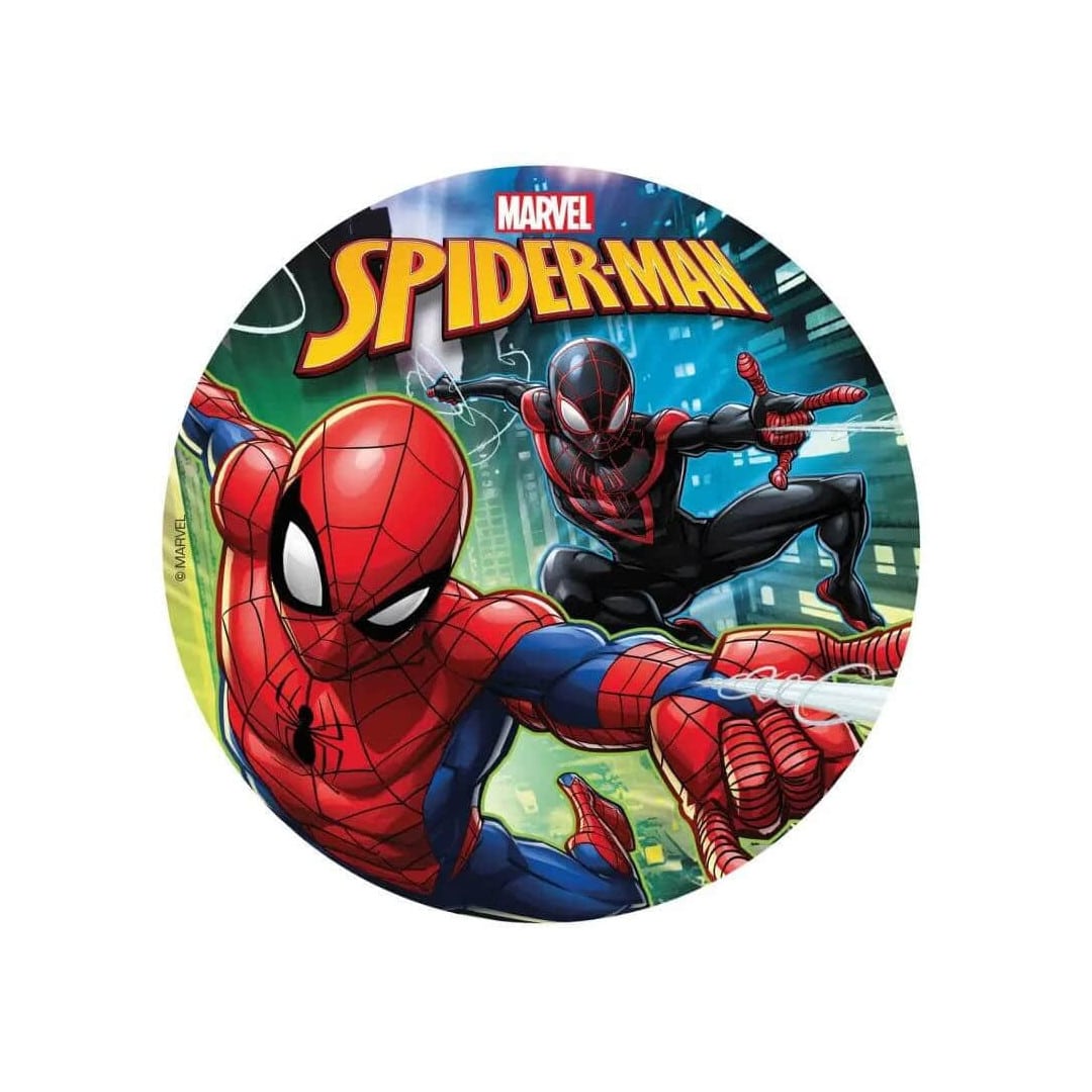 wafer-disc-spiderman-deco-gateau-marvel