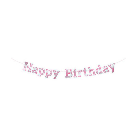 buon compleanno-striscione-rosa
