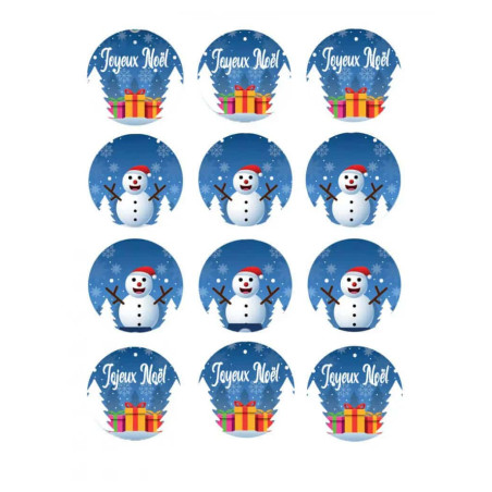 12-dischi-di-zucchero-natalizi-incantati-per-cupcake-biscotti