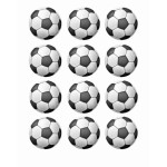 12-Mini-dischi di zucchero-calcio