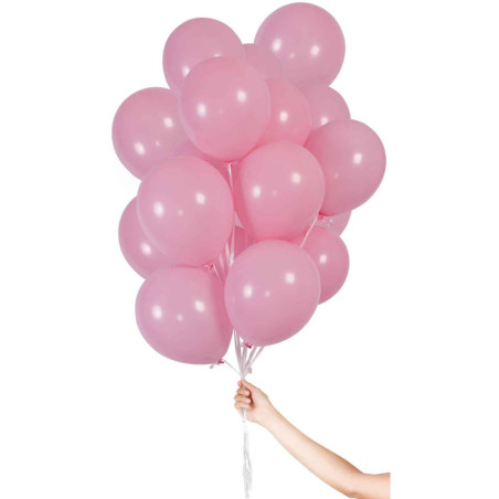 Bouquet di 30 palloncini rosa Ø 23 cm
