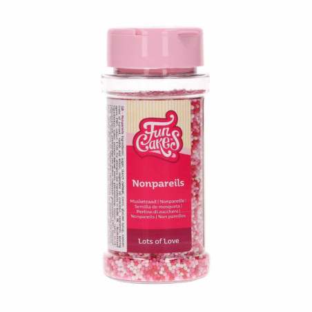 Mini palline di zucchero rosa