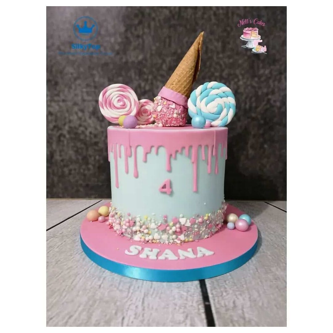 Tagliabiscotti effetto gocciolamento per drip cake