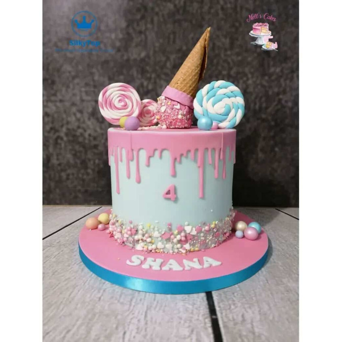 Tagliabiscotti effetto gocciolamento per drip cake