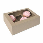 2 scatole kraft e 6 cupcakes