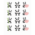12 mini-dischi-panda-di-zucchero