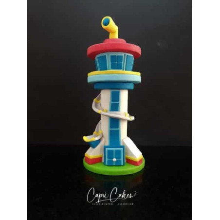Torta con torre dei Paw Patrol