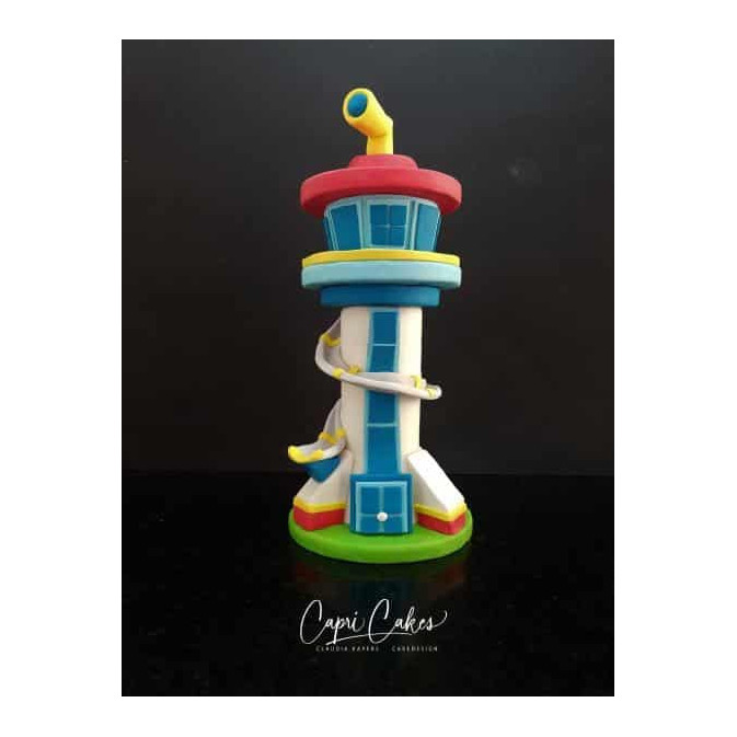 Torta con torre dei Paw Patrol