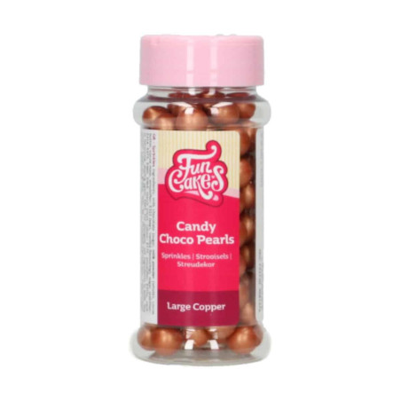 perle grandi color cioccolato-rame