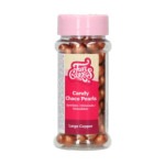 perle grandi color cioccolato-rame