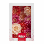 Decorazione di torta con 15 fiori di loto in matzo