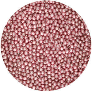 perle di zucchero rosa metallizzate - funcakes