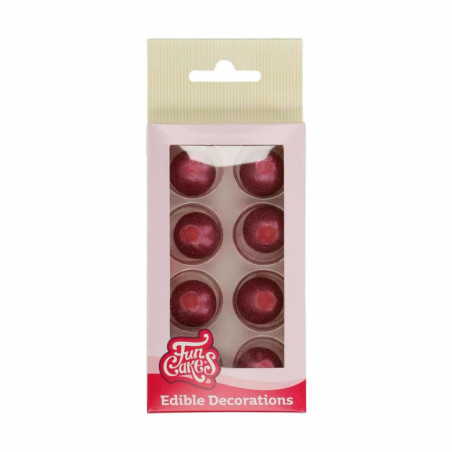 8 palline di cioccolato rubino