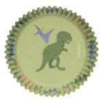 48 pirottini per cupcake con dinosauri