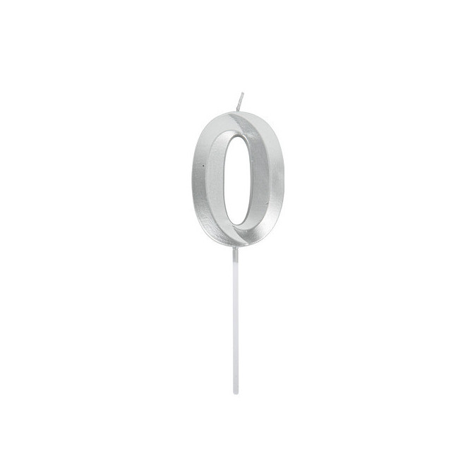 candela-numero-0-argento-metallo