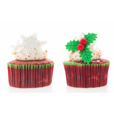 cupcakes con fiocchi di neve
