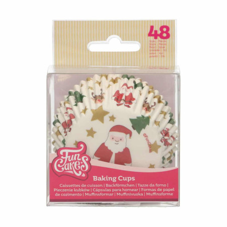 48 pirottini per cupcake natalizi