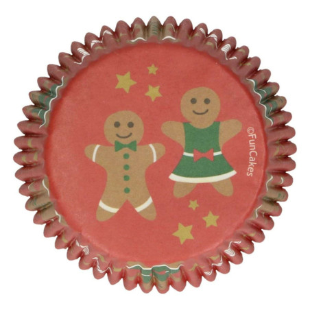 48 pirottini per cupcake natalizi con pan allo zenzero