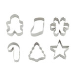 set di 6 mini-tagliabiscotti-di-natale-wilton