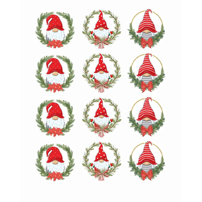 12 dischi commestibili degli elfi di Natale