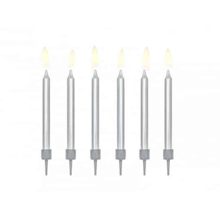 6-candele-di-compleanno-argento-metallico