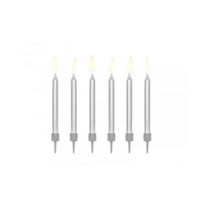 6-candele-di-compleanno-argento-metallico